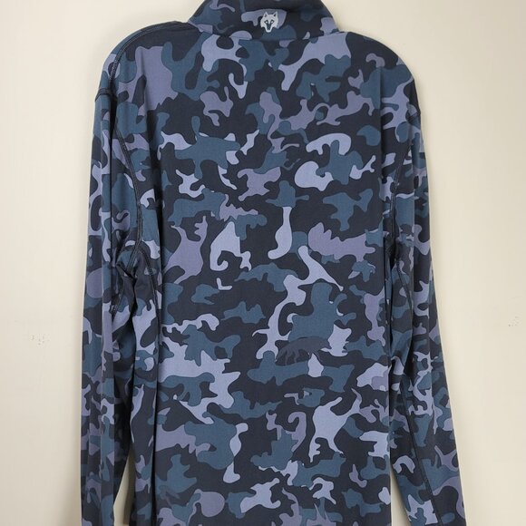 Greyson Tate Quarter-Zip Pullover Men's Large Camo Performance Golf Top - Picture 5 of 10